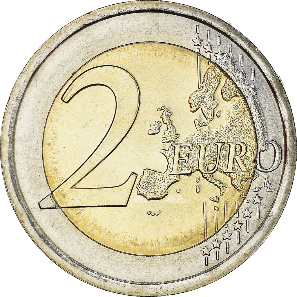 Italy, 2 Euro, Donatello, 2016, MS(63), Bi-Metallic, KM:New