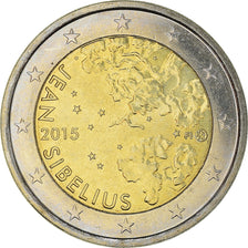 Finland, 2 Euro, Jean Sibelius, 2015, Vantaa, MS(63), Bi-Metallic, KM:New