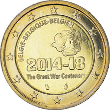 Belgique, 2 Euro, 100ème anniversaire du déclenchement de la première guerre