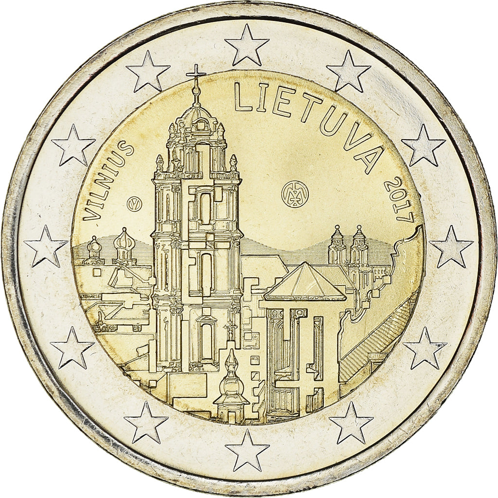 Lithuania, 2 Euro, Vilnius, 2017, SPL, Bimétallique, KM:New