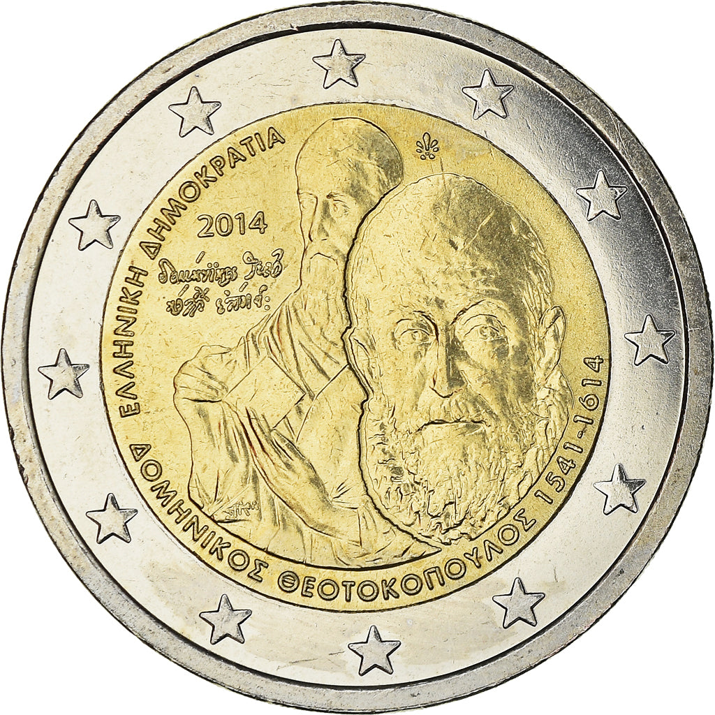 Griechenland, 2 Euro, Teotokoupolos, 2014, UNZ, Bi-Metallic