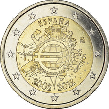 Espagne, 2 Euro, 10 years euro, 2012, Madrid, SPL, Bimétallique, KM:1252