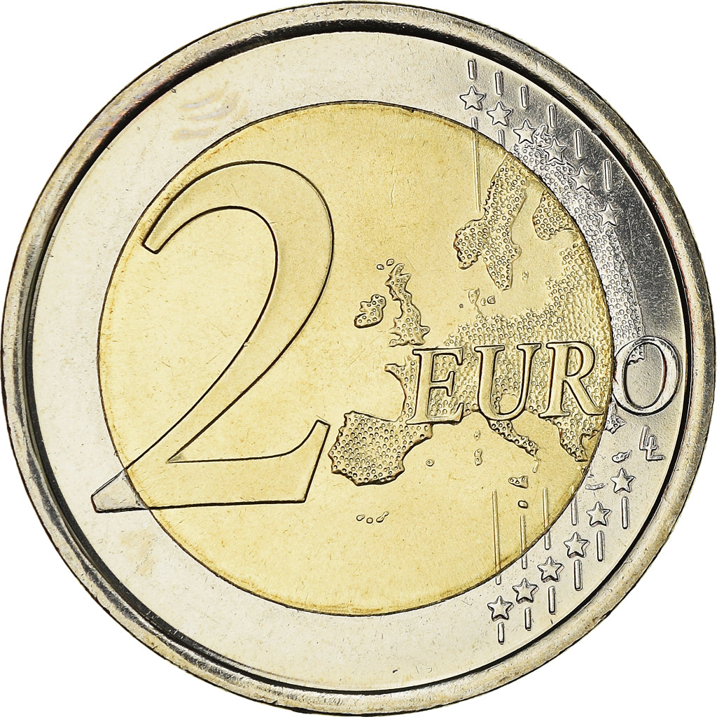 Espagne, 2 Euro, 10 years euro, 2012, Madrid, SPL, Bimétallique, KM:1252