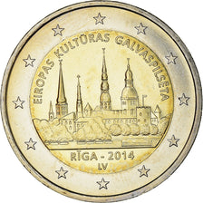 Latvia, 2 Euro, Riga, 2014, Stuttgart, MS(63), Bi-Metallic, KM:157