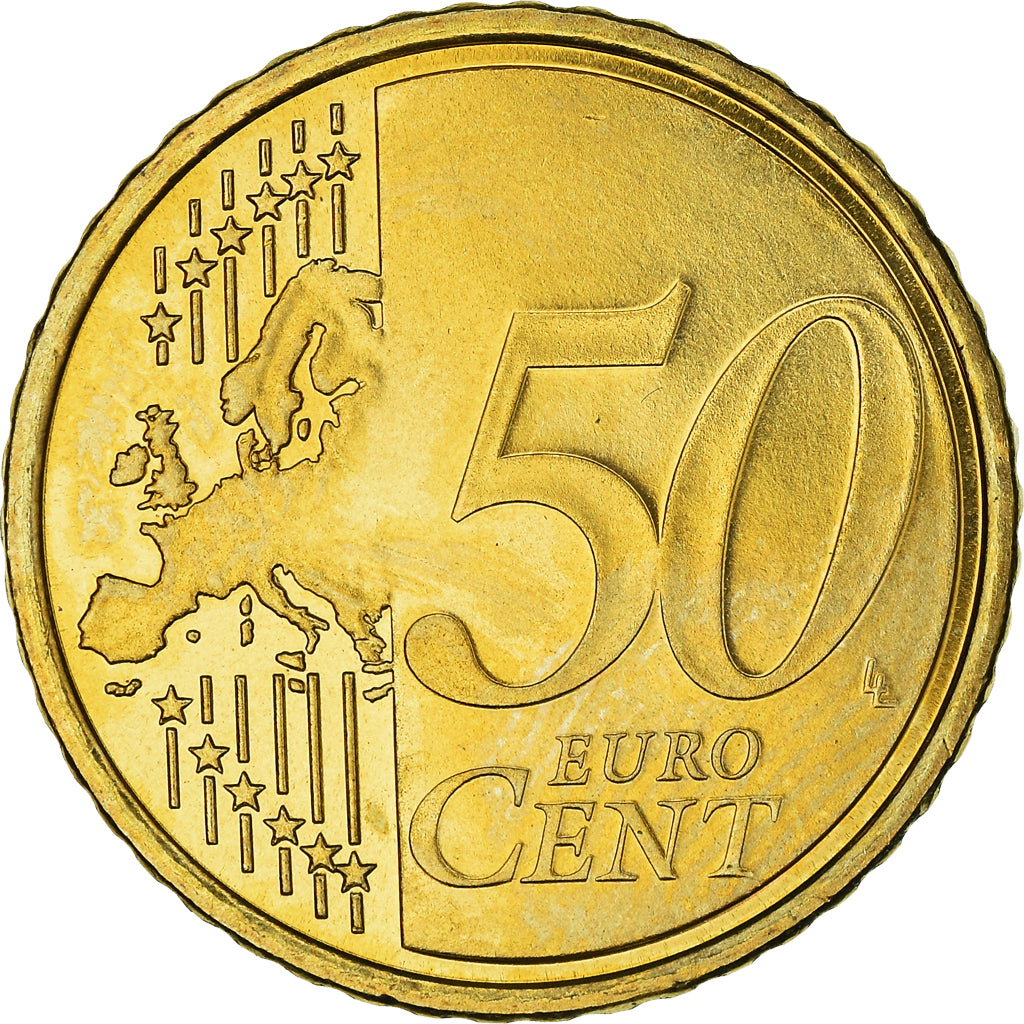 Slowenien, 50 Euro Cent, 2007, Vantaa, UNZ, Messing, KM:73