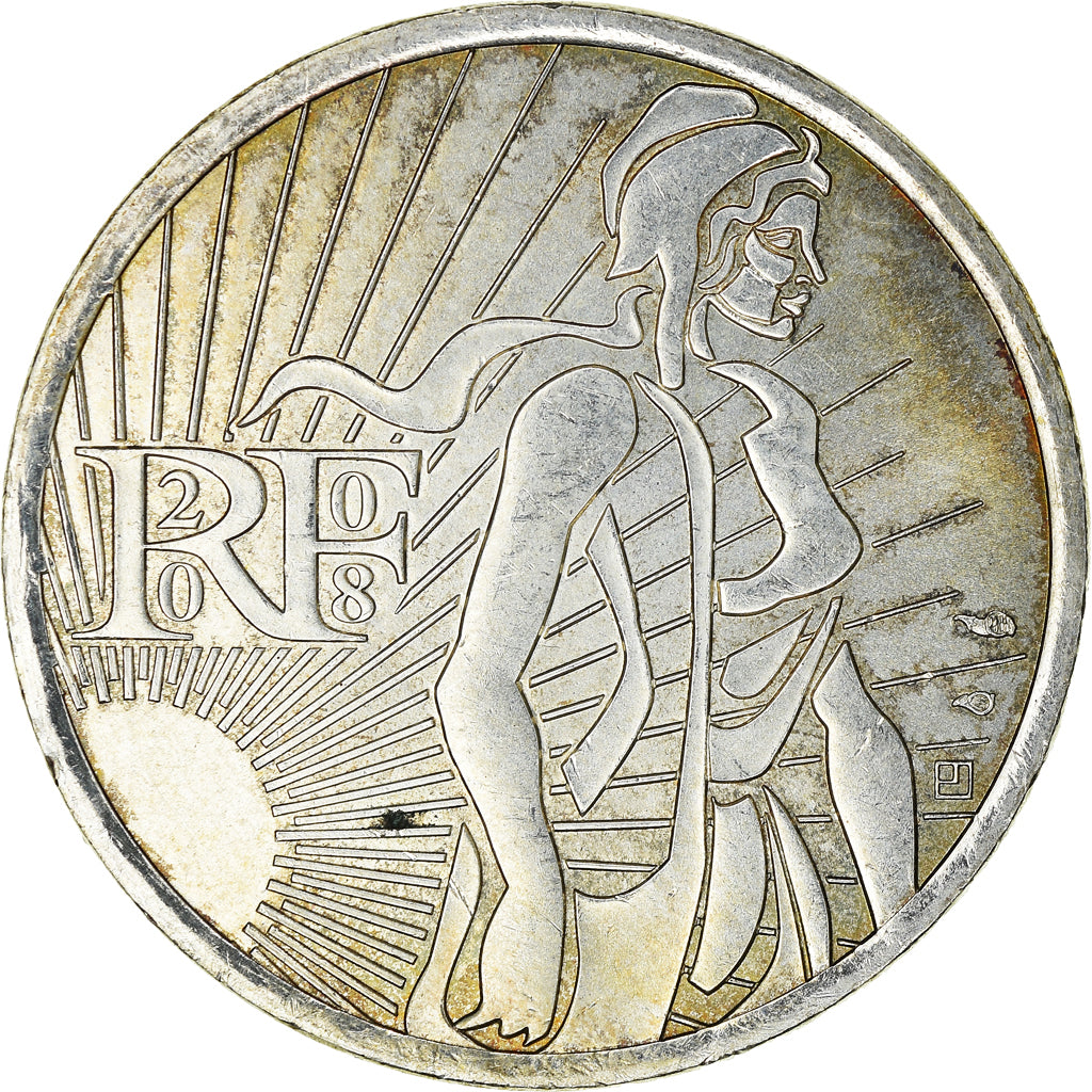 France, 5 Euro, 2008, EF(40-45), Silver, Gadoury:EU287