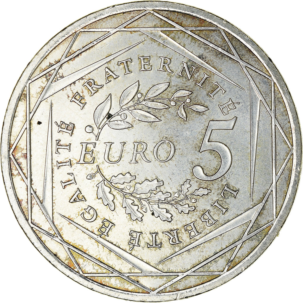 France, 5 Euro, 2008, EF(40-45), Silver, Gadoury:EU287
