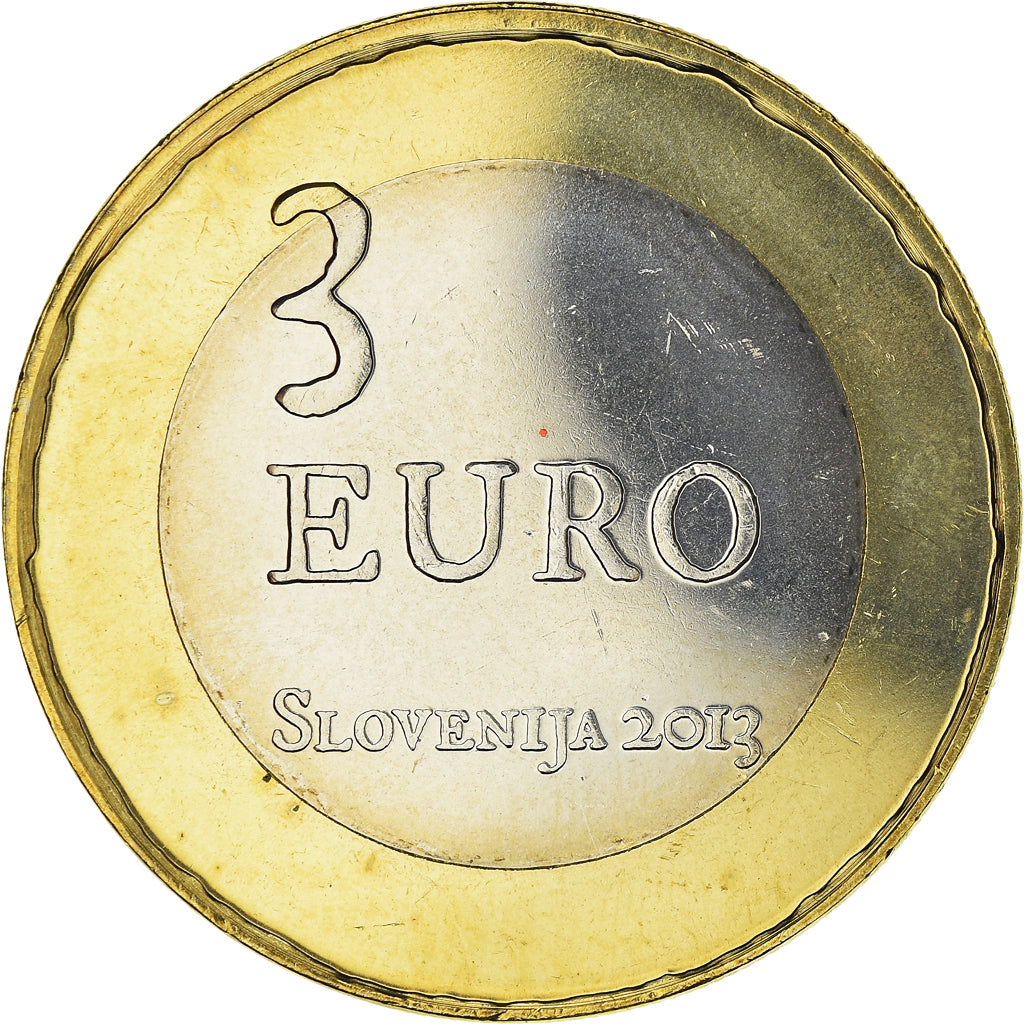 Slovenia, 3 Euro, Révolte paysanne de Tolmin, 2013, MS(60-62), Bi-Metallic