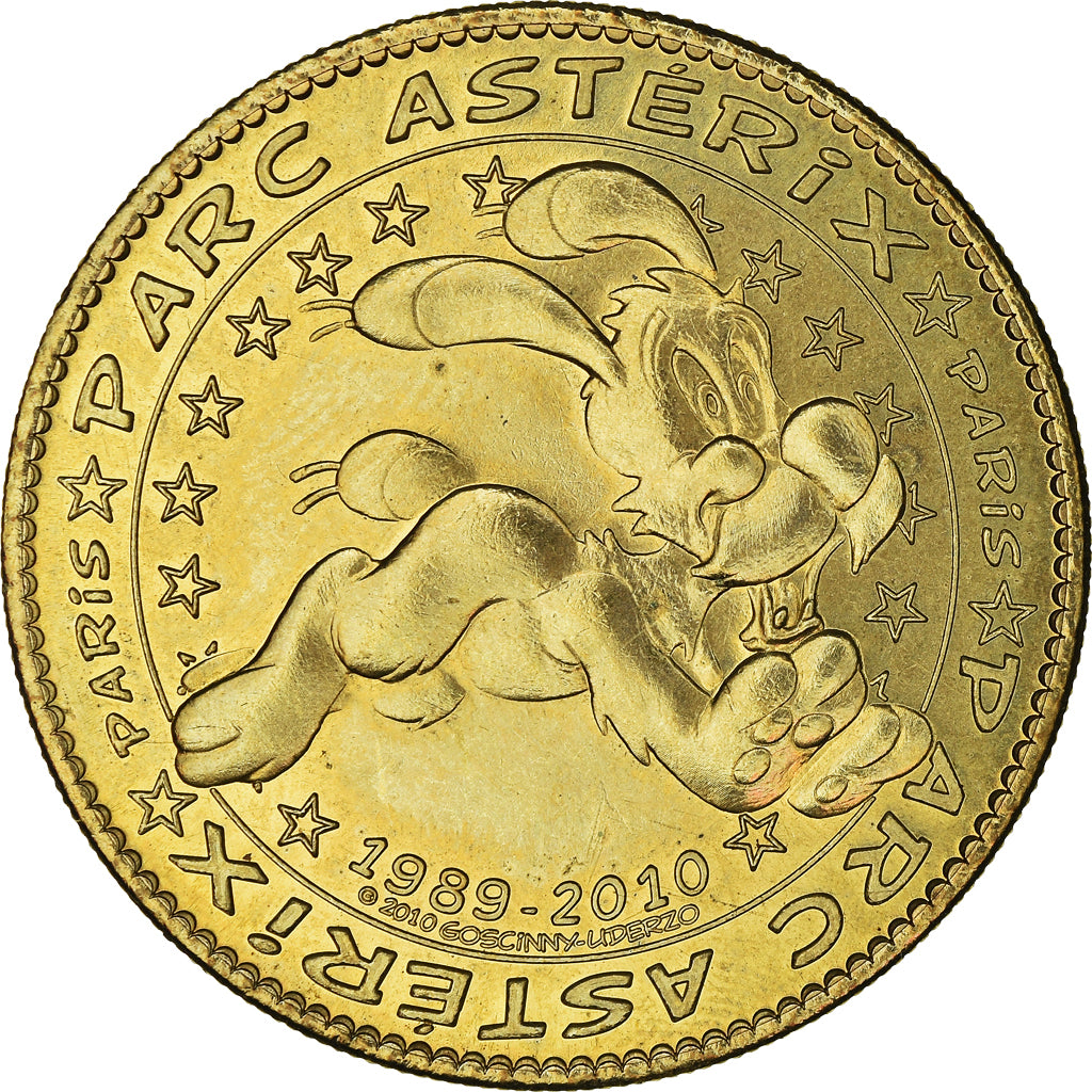 France, Jeton, Jeton Touristique, Parc Astérix, Idéfix, Arts & Culture, 2010