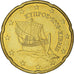 Cyprus, 20 Euro Cent, 2008, MS(60-62), Brass, KM:82