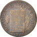 Moneta, Francja, Sol aux balances françoise, Sol, 1793, Strasbourg, VF(20-25)