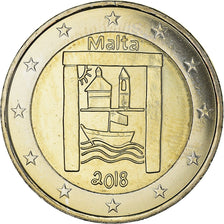 Malta, 2 Euro, Children and solidarity, 2018, Paris, MS(63), Bi-Metallic