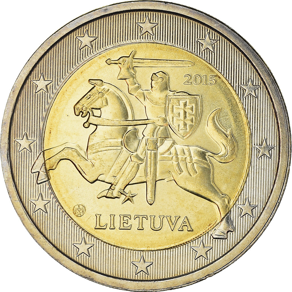 Lithuania, 2 Euro, 2015, SPL, Bimétallique, KM:New