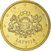 Letonia, 50 Euro Cent, 2014, Stuttgart, SC, Latón, KM:155