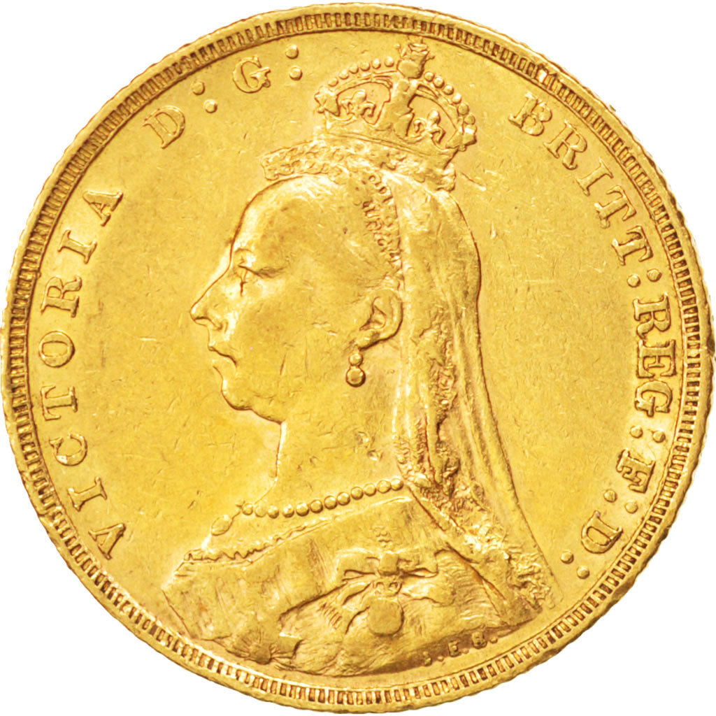 AUSTRALIA, Sovereign, 1891, Melbourne, KM #10, AU(50-53), Gold, 7.97
