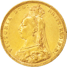 AUSTRALIA, Sovereign, 1891, Melbourne, KM #10, AU(50-53), Gold, 7.97