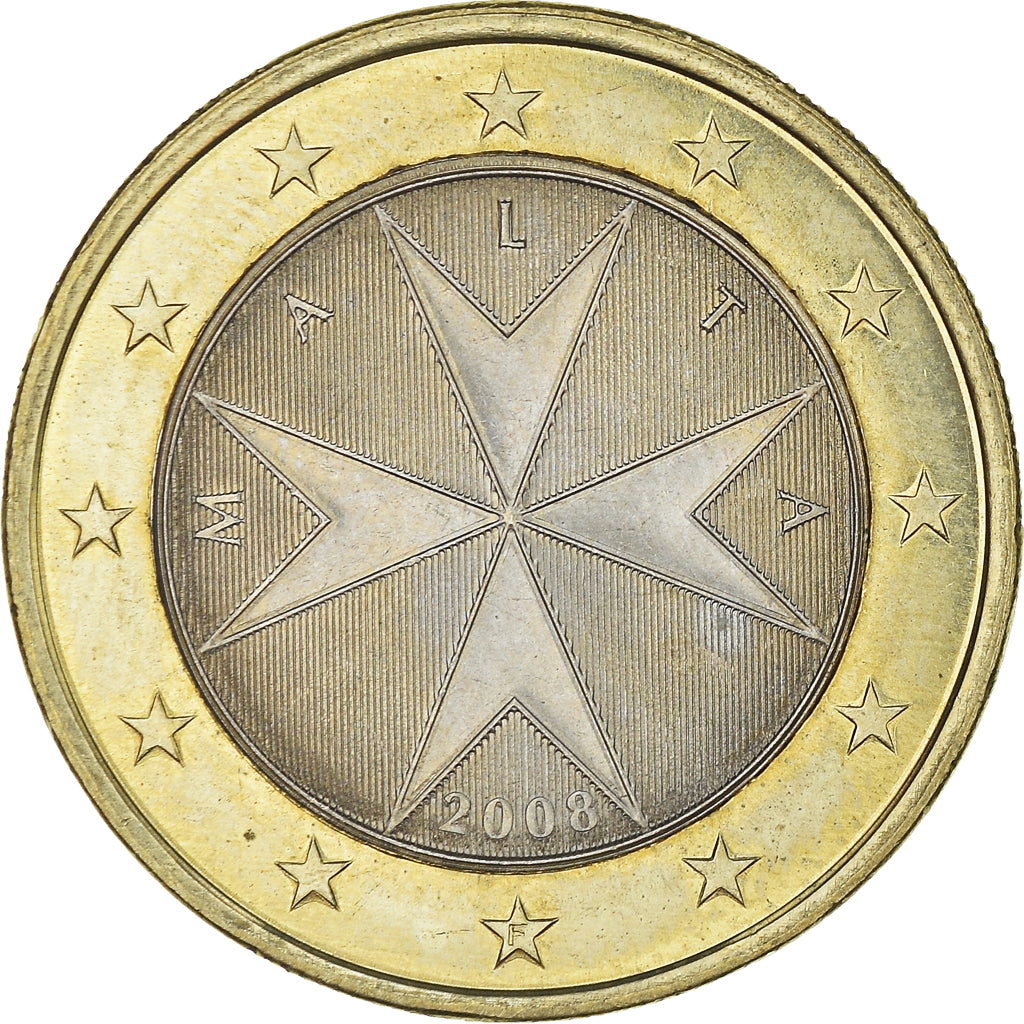 Malta, Euro, 2008, Paris, UNZ, Bi-Metallic, KM:131
