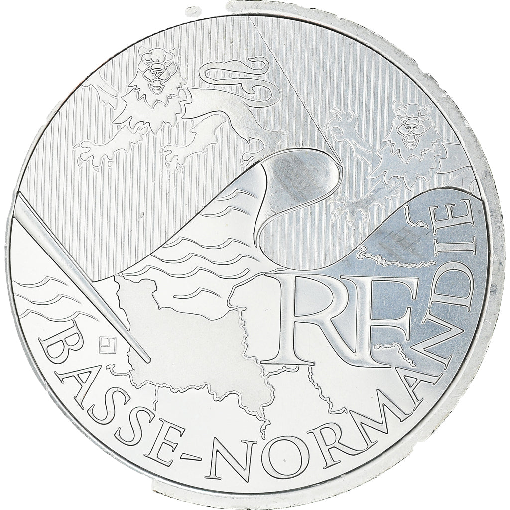 France, 10 Euro, Basse Normandie, 2010, Paris, SPL, Argent, KM:1647