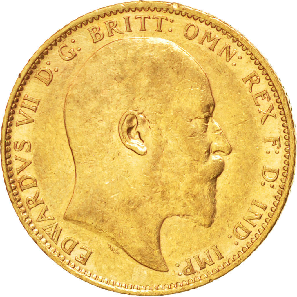 AUSTRALIA, Sovereign, 1906, Melbourne, KM #15, AU(50-53), Gold, 21, 7.98