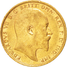 AUSTRALIA, Sovereign, 1906, Melbourne, KM #15, AU(50-53), Gold, 21, 7.98
