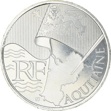France, 10 Euro, Aquitaine, 2010, Paris, MS(63), Silver, KM:1645