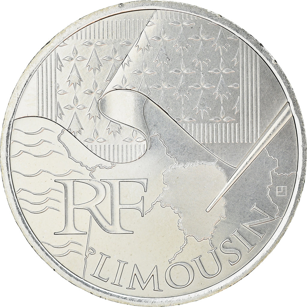 France, 10 Euro, Limousin, 2010, MS(63), Silver