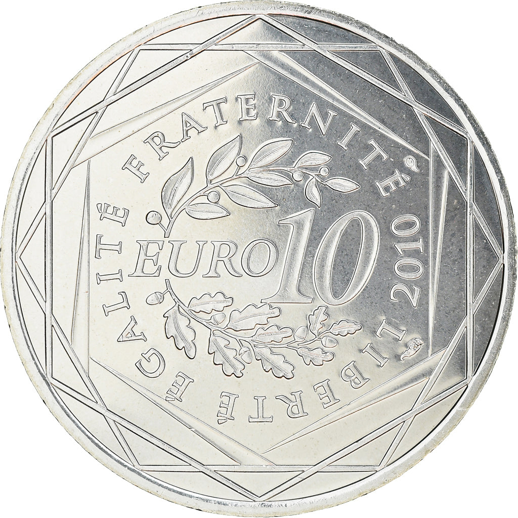 France, 10 Euro, Limousin, 2010, MS(63), Silver