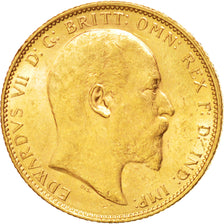 Australia, Edward VII, Sovereign, 1907, Melbourne, SPL-, Oro, KM:15