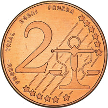 Poland, Fantasy euro patterns, 2 Euro Cent, Frédéric Chopin, 2004, Proof