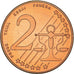 Poland, Fantasy euro patterns, 2 Euro Cent, Frédéric Chopin, 2004, Proof