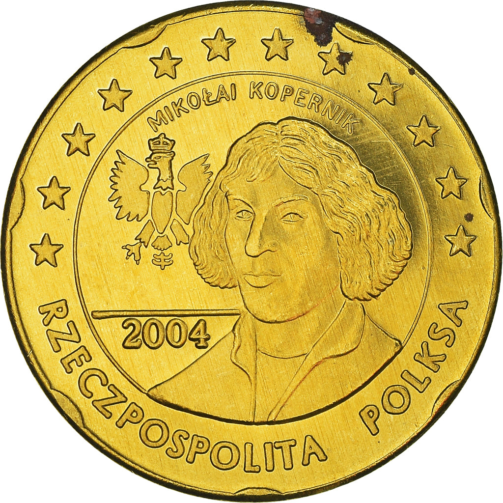 Poland, Fantasy euro patterns, 20 Euro Cent, Nicolas Copernic, 2004, Proof