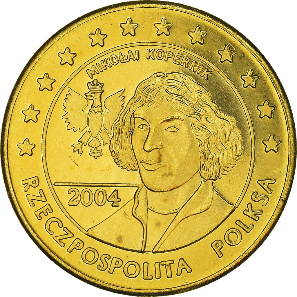 Polen, Fantasy euro patterns, 50 Euro Cent, Nicolas Copernic, 2004, Proof, STGL