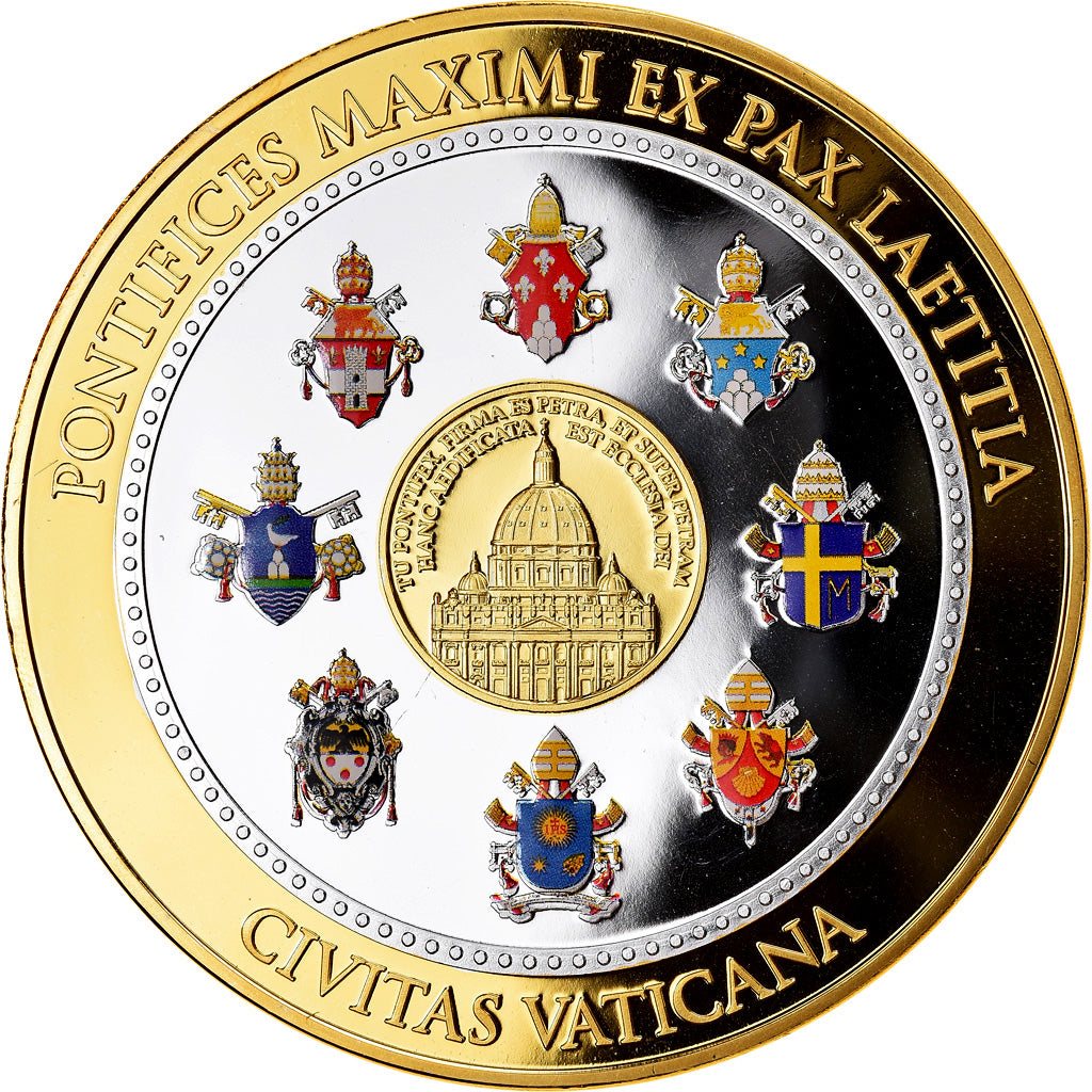 Vatican, Medal, Le Pape François, 2013, MS(65-70), Copper Gilt
