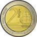 Turquia, Fantasy euro patterns, 2 Euro, 2004, Proof, MS(65-70), Bimetálico
