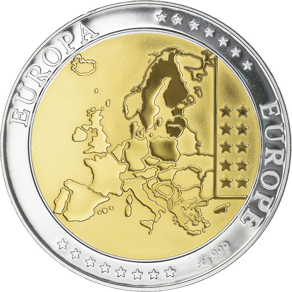 Italy, Medal, Conseil de l'Union Européenne, 2003, MS(64), Silver