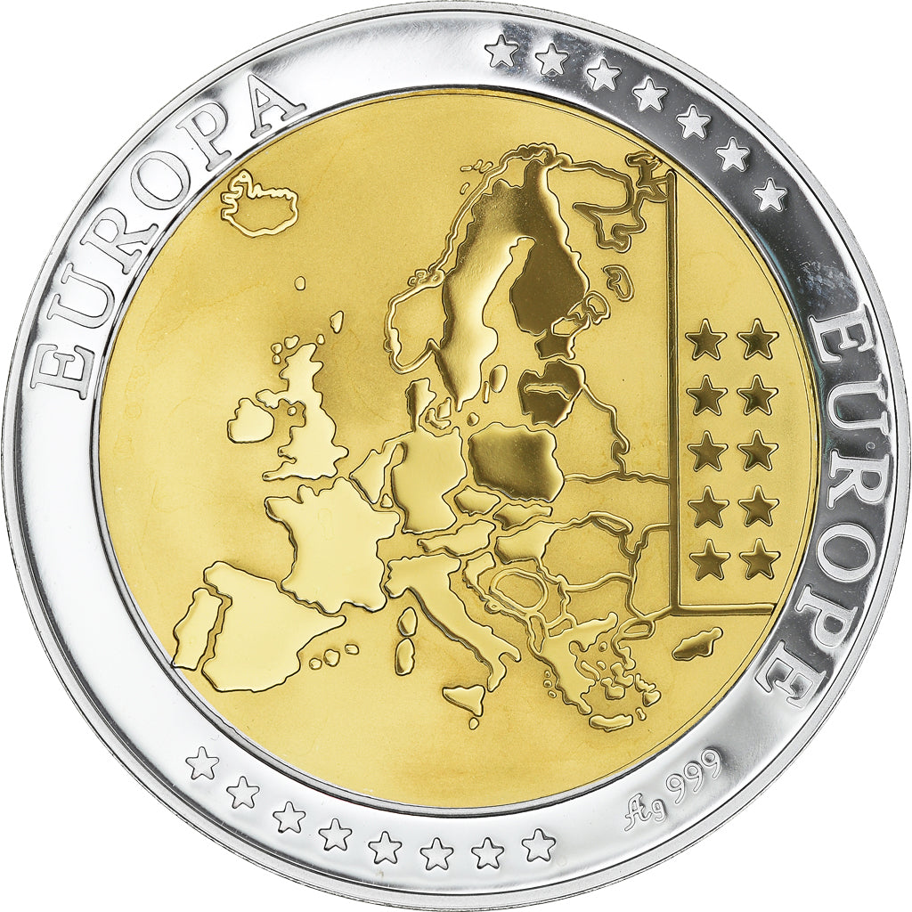 Malte, Médaille, L'Europe, Auberge de Castille, 2008, SPL+, Argent