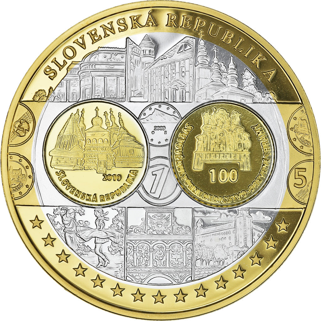Slovakia, Medal, L'Europe, Politics, Society, War, MS(65-70), Silver