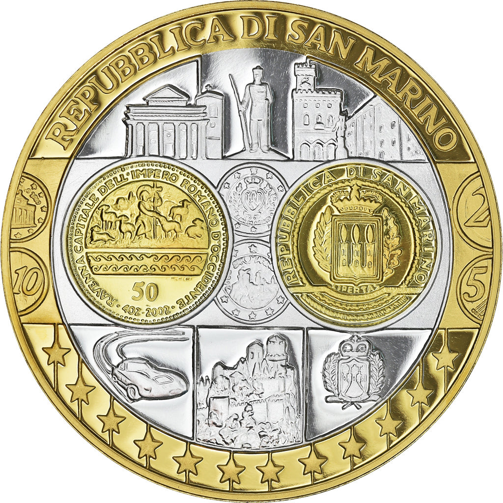 San Marino, Médaille, L'Europe, République de San Marin, FDC, Argent