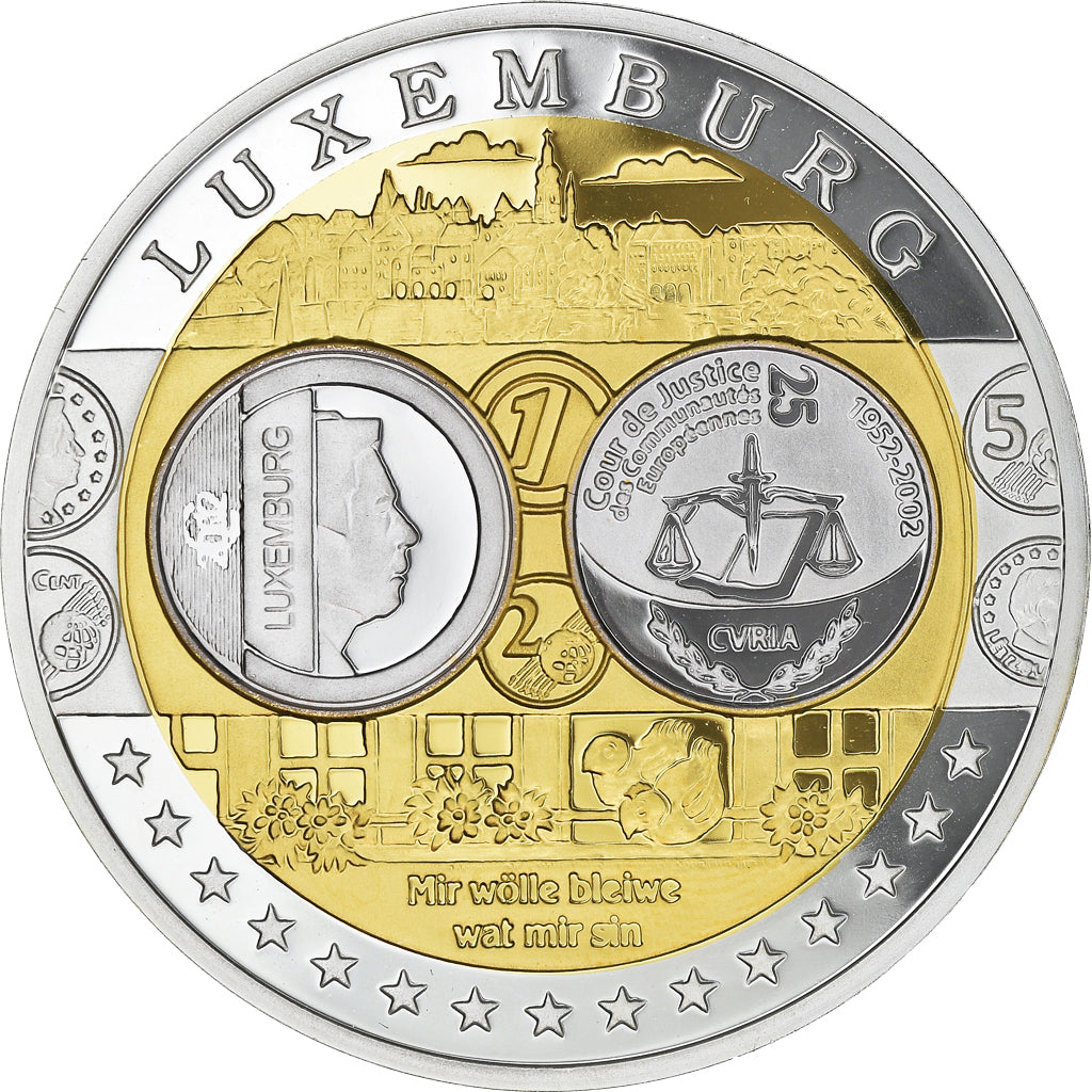 Luxembourg, Medal, Cour de Justice Européenne, 2002, MS(64), Silver