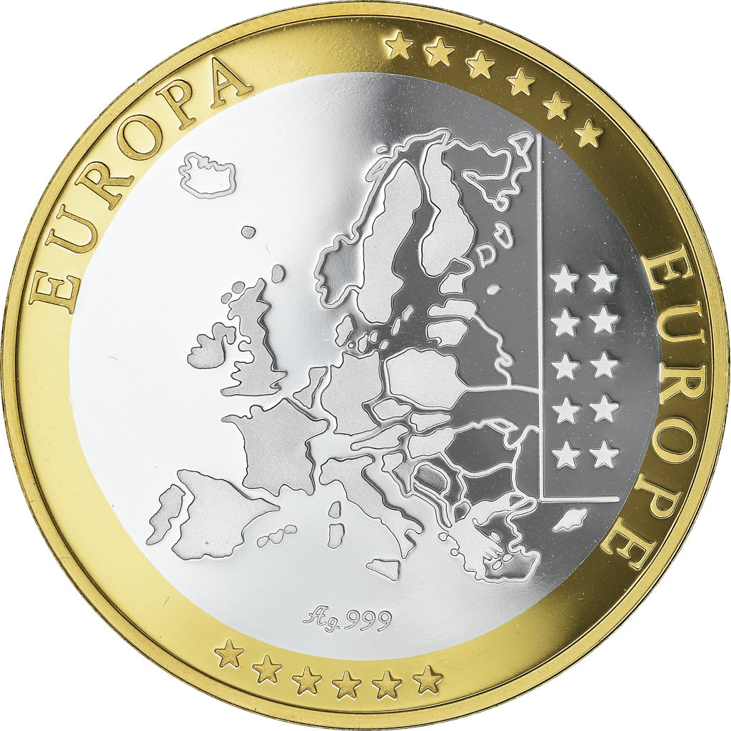 Luxembourg, Médaille, L'Europe, 2002, SPL+, Argent