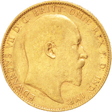 AUSTRALIA, Sovereign, 1904, Perth, KM #15, EF(40-45), Gold, 21, 7.95