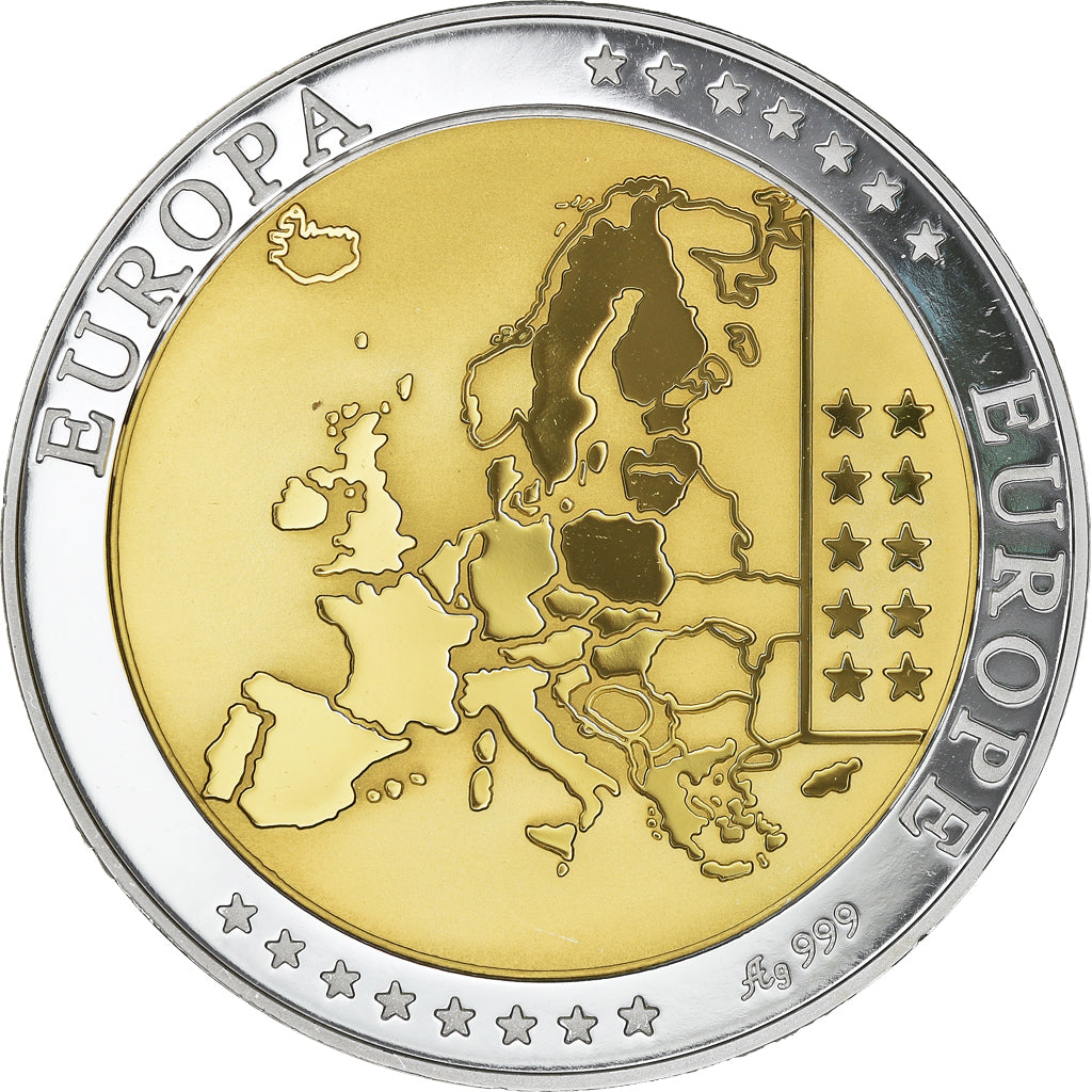 Spain, Medal, Juan Carlos I, Présidence de l'Union Européenne, 2002, MS(64)