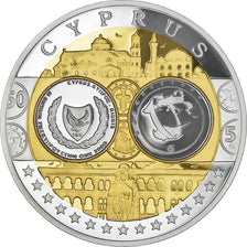 Chipre, Medal, L'Europe, 2008, MS(64), Prata