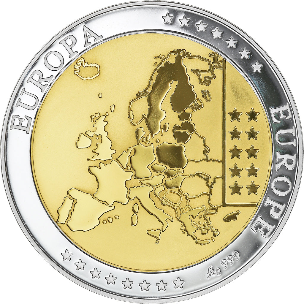 Chypre, Médaille, L'Europe, 2008, SPL+, Argent