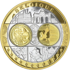 Belgio, medaglia, L'Europe, Belgique, SPL+, Argento
