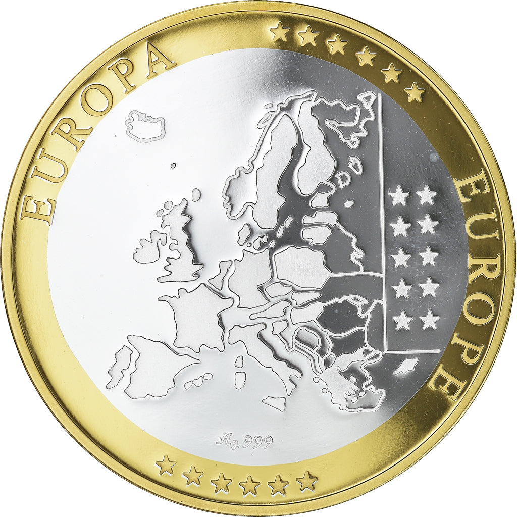 Belgio, medaglia, L'Europe, Belgique, SPL+, Argento