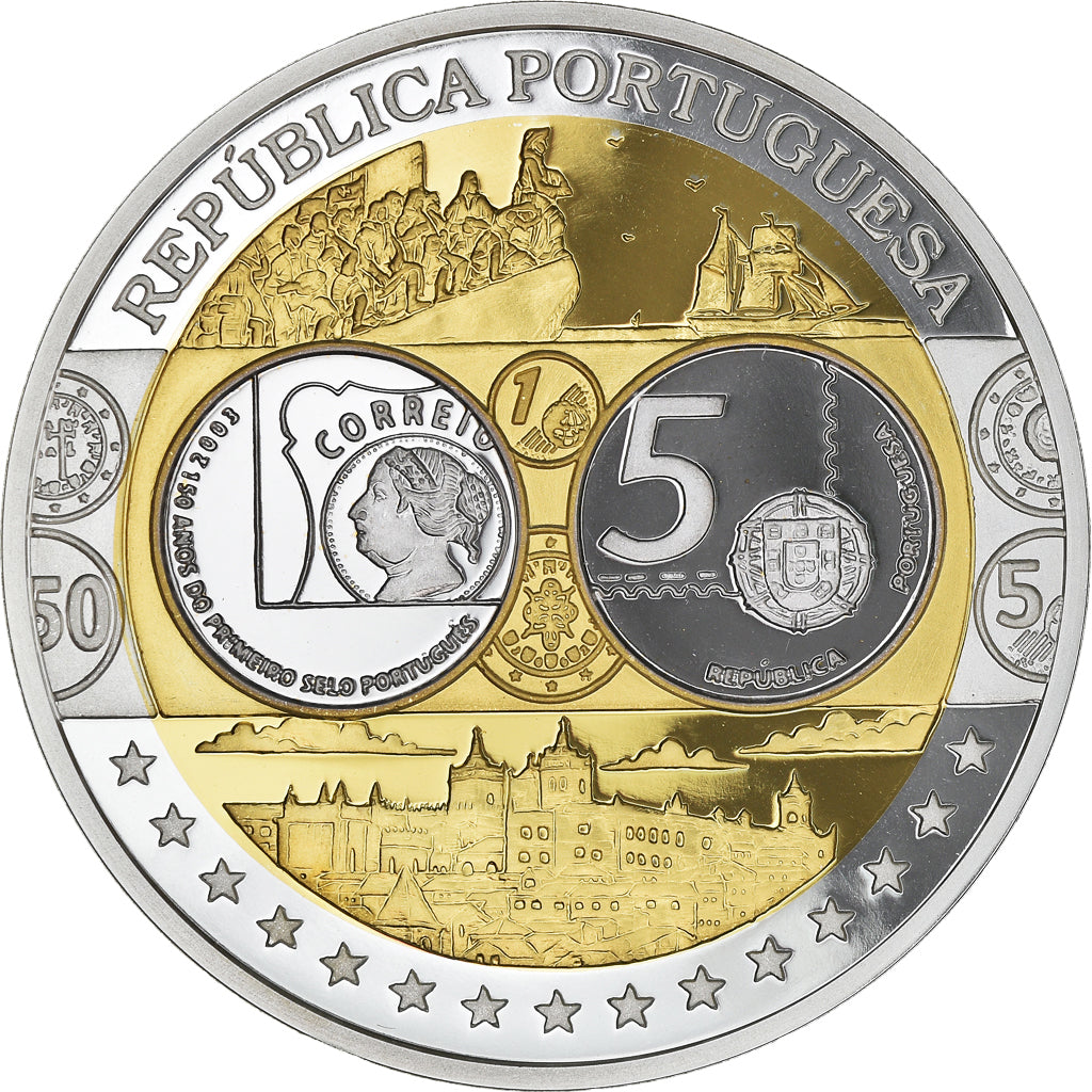Portugal, Medal, L'Europe, Politics, Society, War, MS(64), Silver