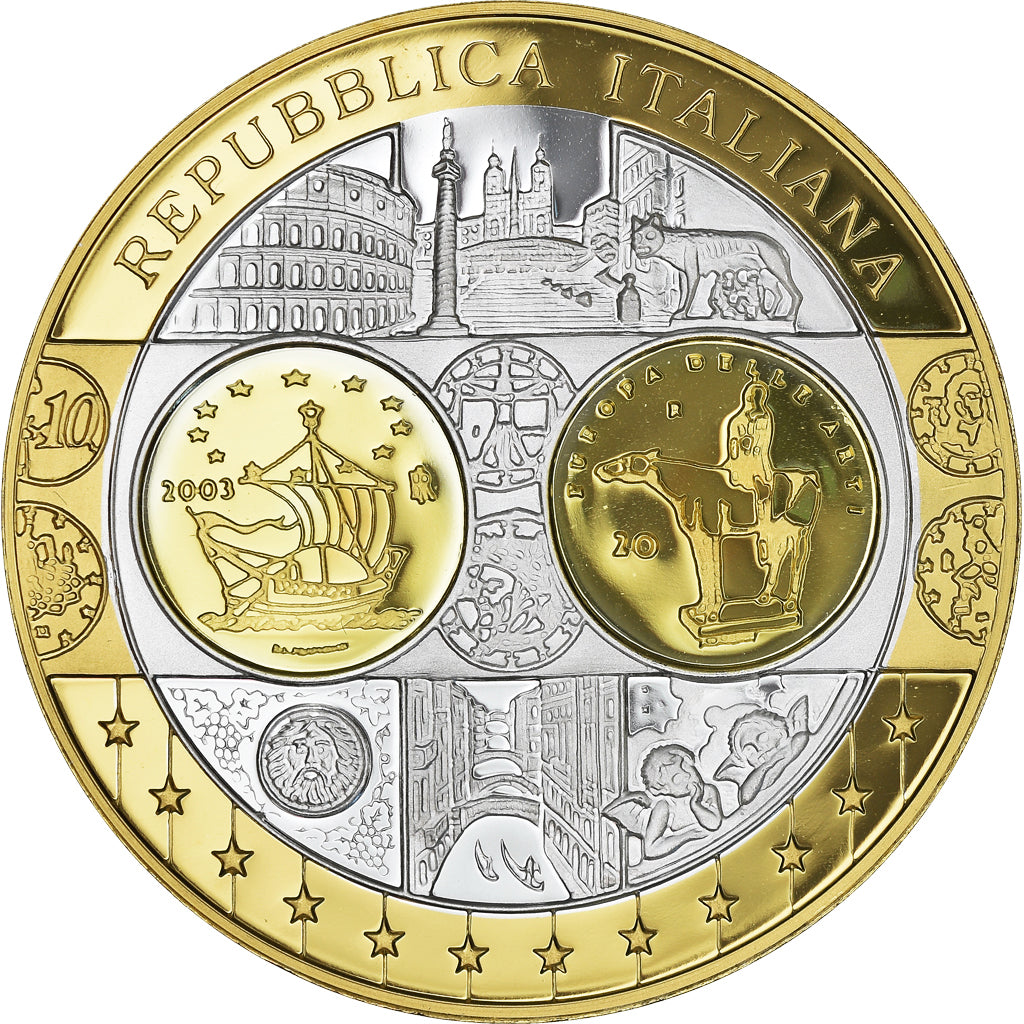 Italy, Medal, L'Europe, L'Italie, MS(64), Silver