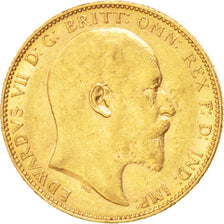 AUSTRALIA, Sovereign, 1905, Perth, KM #15, AU(50-53), Gold, 21, 7.97