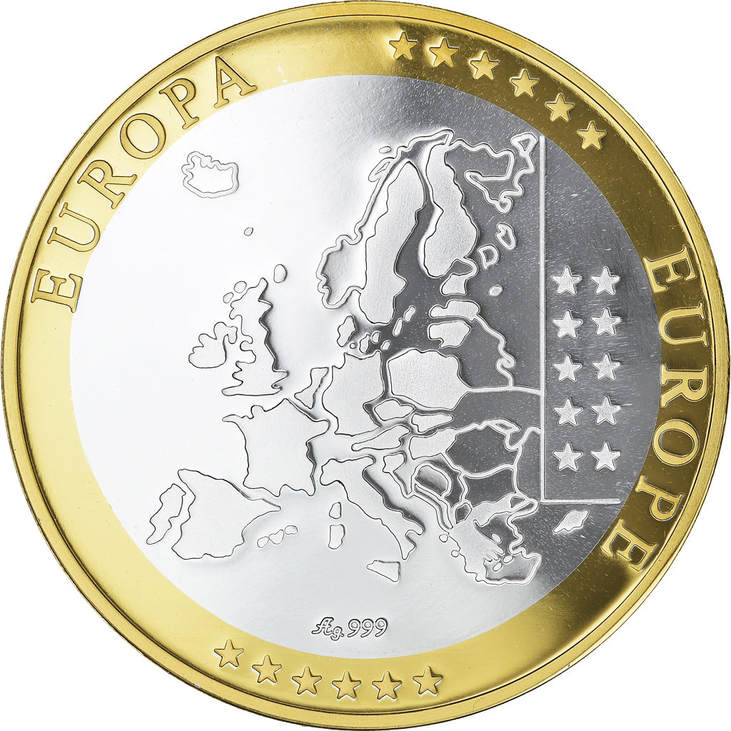 Estonia, medaglia, Euro, Europa, SPL+, Argento